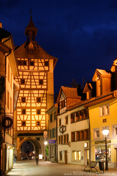 Schnetztor Konstanz Mittelalter Altstadt-Turm ber Nachtgasse
