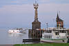 Imperia in Port Konstanz Dnkmal am Hafeneingang ber Schiffe auf Bodensee Ausflugsfahrt Foto