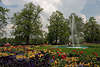 Stadtgarten Insel Lindau Blumenpark Foto Frhlingsblte in Grnoase mit Wasserfontnen