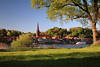 Flussuferstadt Lauenburg Lichtstimmung Naturfoto Elbe-Grnwiese Frhling Cityblick