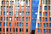 Fassade bunte Wand Fenster Sumatrakontor Urbankunst in HafenCity Hamburg Foto