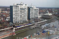 Bremerhaven City Alter Hafen 2008 Bauphase Fotos von oben ber Museumshafen Wasserbecken