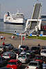 Puttgarden Port Autoverkehr Schiffsverkehr in Fhrhafen, Fhre & Autos in Fhrbahnhof