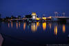 Kappeln Schlei-Brcke Nachtfotos Romantik Laternenlicht Spiegelung in Blauwasser
